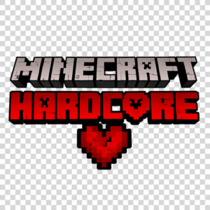 Minecraft Hardcore PNG – Transparent Game Mode Logo